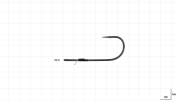 Hayabusa FPP HD Straight Güçlendirilmiş Delikli Lüfer İğnesi Black Nikel